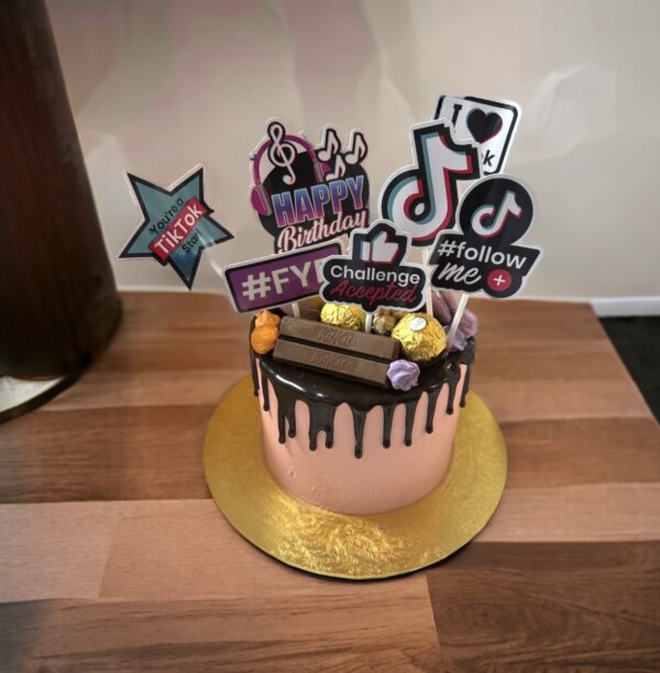 Tiktok Theme Cake