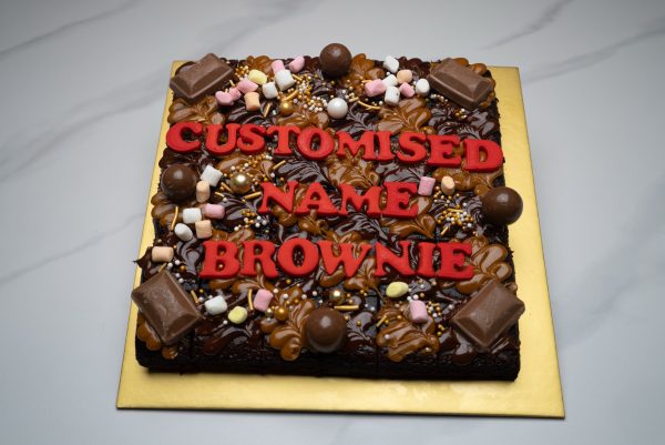 Customised Name Brownie 18cm