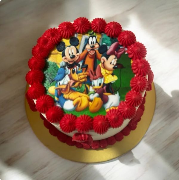 Mickey Edible Image cake 4”