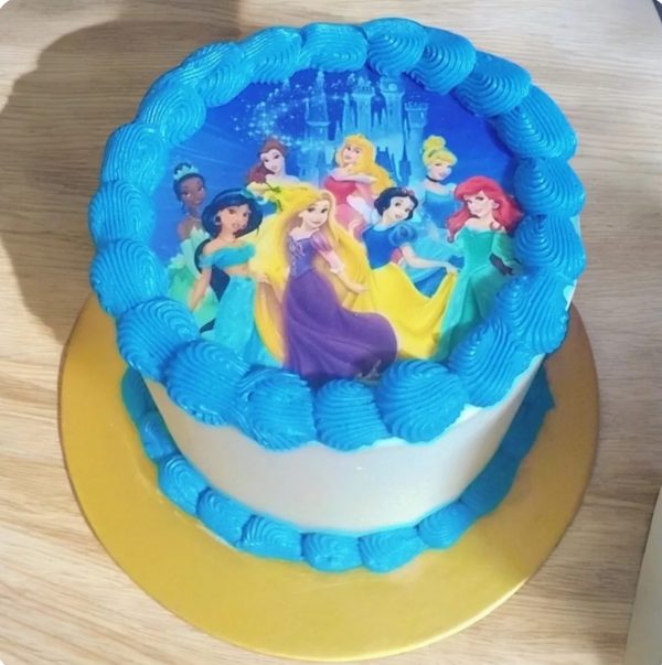 Princess edible image cake 4"