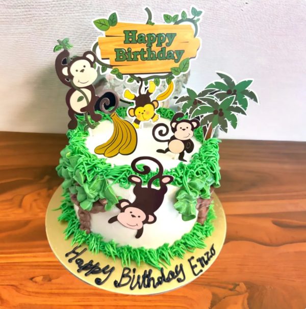 Five Little Monkeys Cake