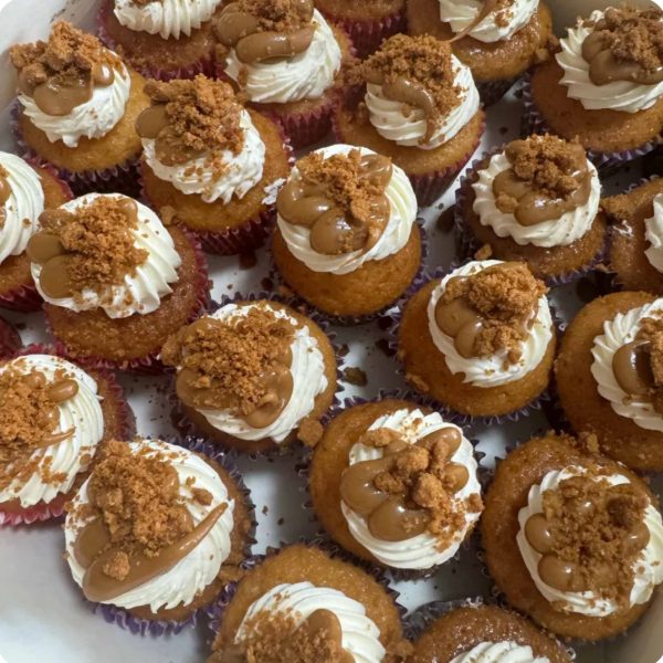 Lotus Biscoff mini cupcakes