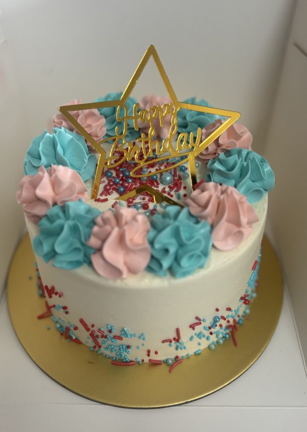 Coloured Ruffle Cake - Image 3